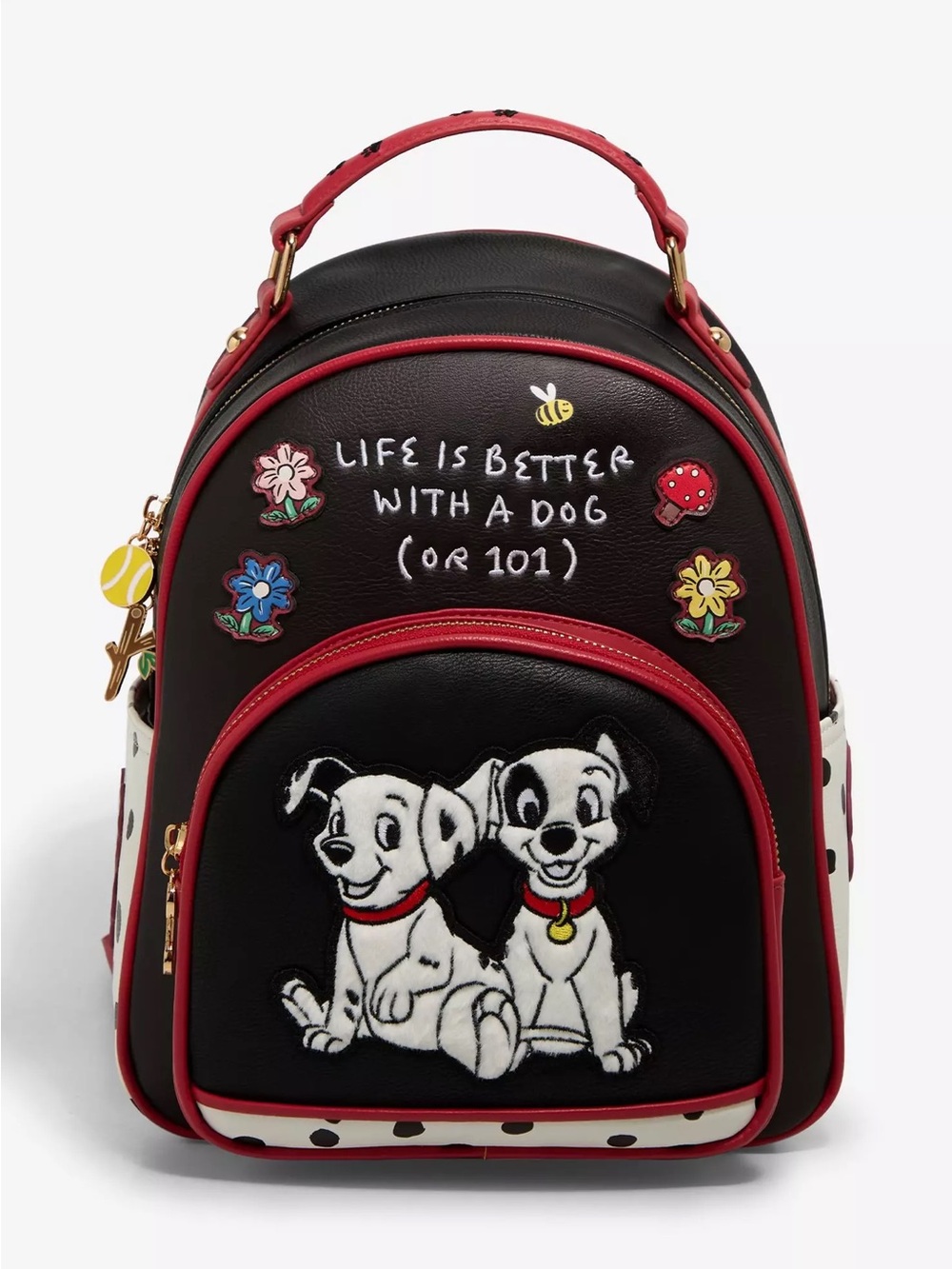 Disney Black & Red 101 Dalmatians Mini Backpack with coin purse